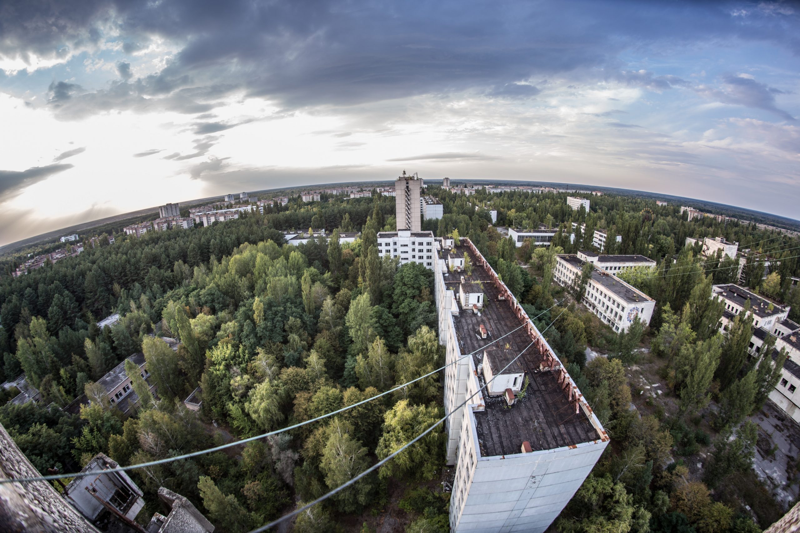 A csernobili kíatasztrófa környezete máig elhagyatott